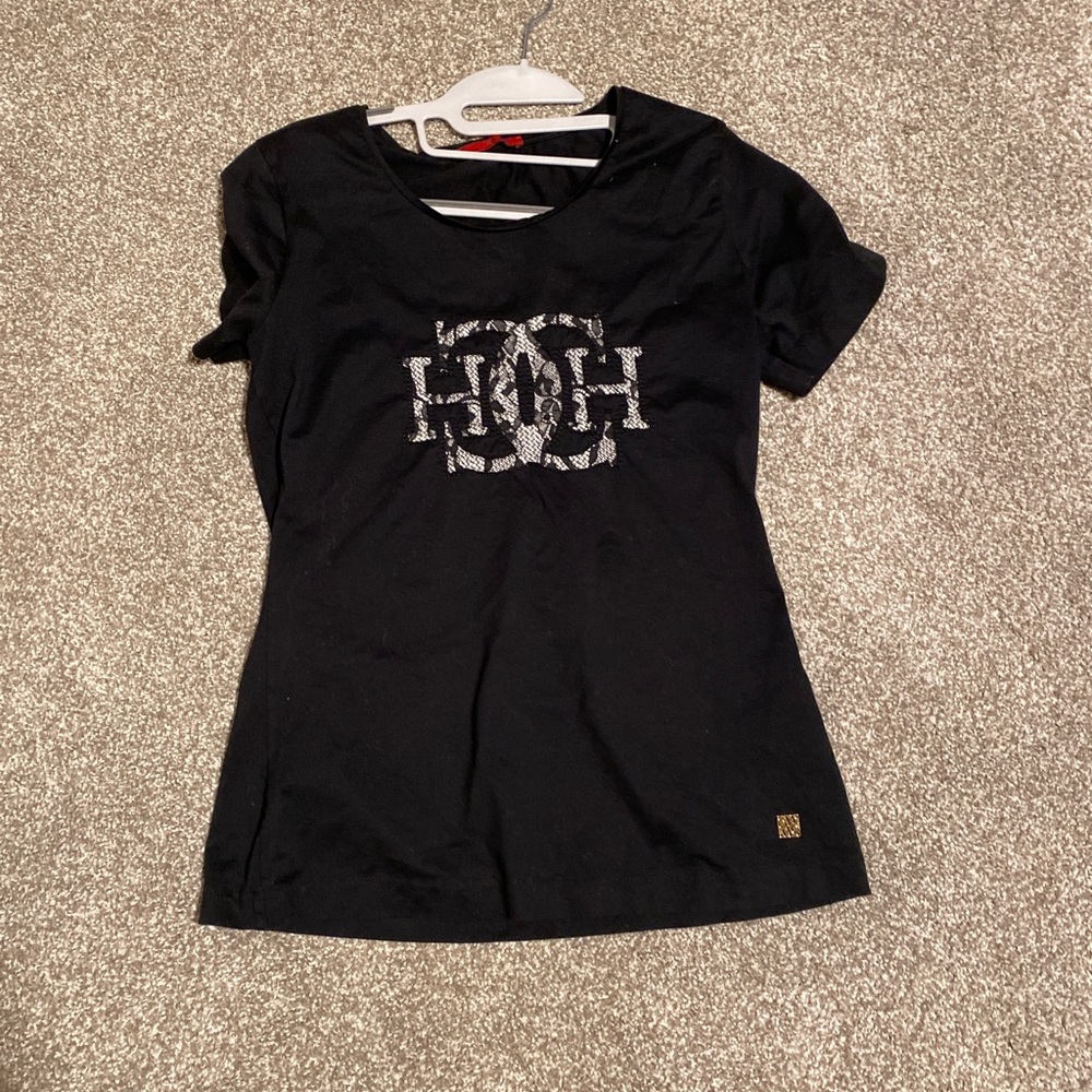 Black short sleeve T-shirt